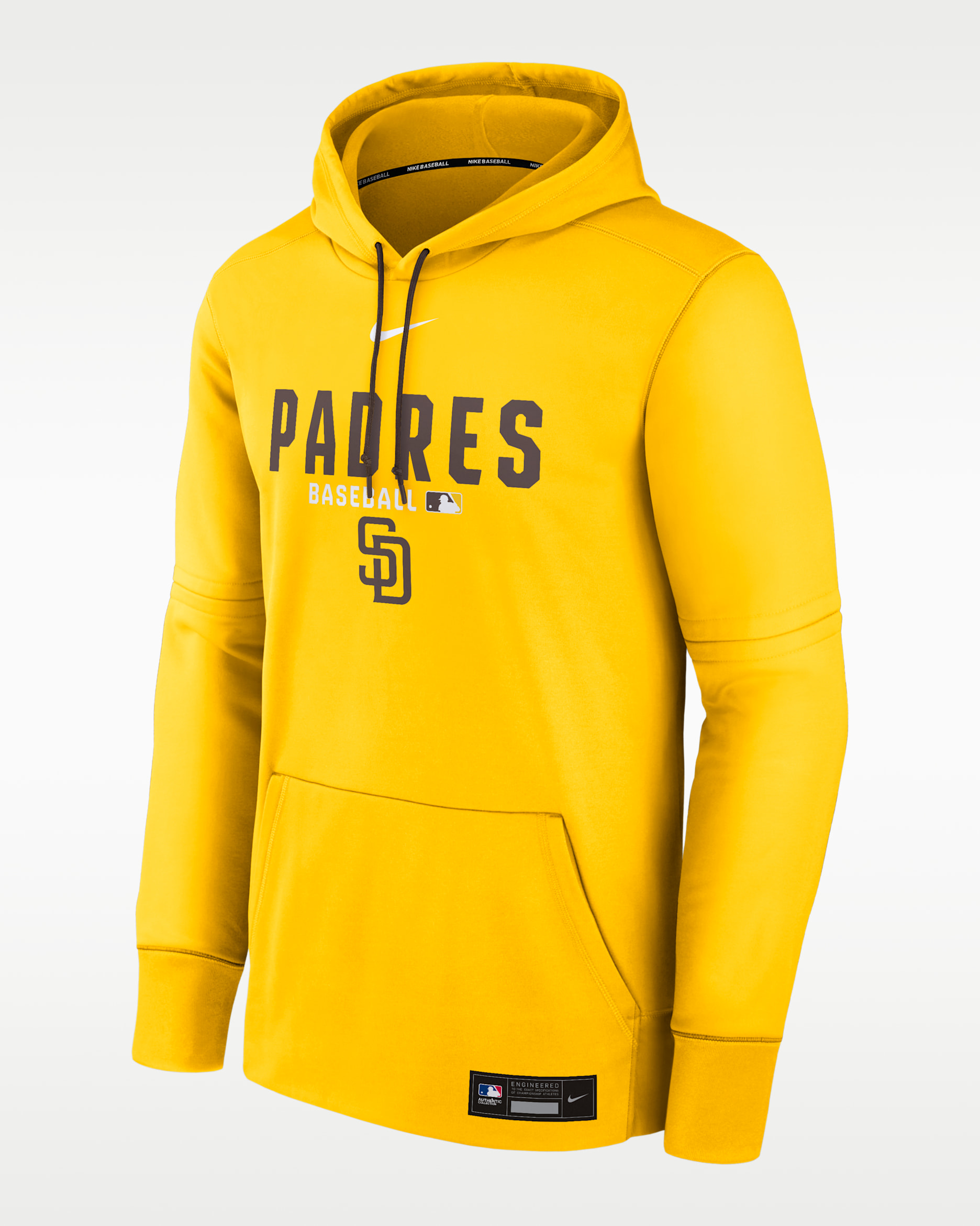 Nike MLB San Diego Padres パーカー Mサイズ San Diego Padres Authentic Collection Men's Nike Therma MLB